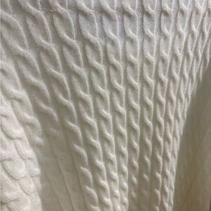 Amazon Essentials Cable Knit Crewneck Sweater - White